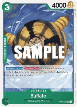(031) One Piece TCG OP05: Awakening of the New Era Single: Buffalo (OP05-031)  Common