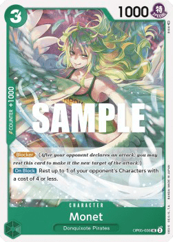 (036) One Piece TCG OP05: Awakening of the New Era Single: Monet (OP05-036)  Uncommon