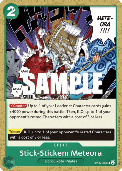 (039) One Piece TCG OP05: Awakening of the New Era Single: Stick-Stickem Meteora (OP05-039)  Uncommon