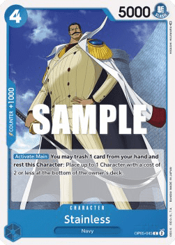 (045) One Piece TCG OP05: Awakening of the New Era Single: Stainless (OP05-045)  Common