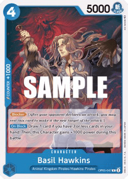 (047) One Piece TCG OP05: Awakening of the New Era Single: Basil Hawkins (OP05-047)  Common