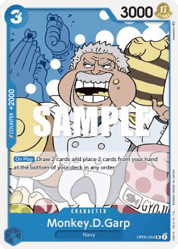 (054) One Piece TCG OP05: Awakening of the New Era Single: Monkey.D.Garp (OP05-054)  Uncommon