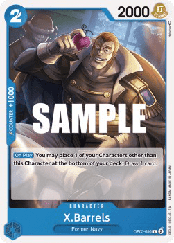 (056) One Piece TCG OP05: Awakening of the New Era Single: X.Barrels (OP05-056)  Common