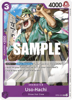 (061) One Piece TCG OP05: Awakening of the New Era Single: Uso-Hachi (OP05-061)  Uncommon