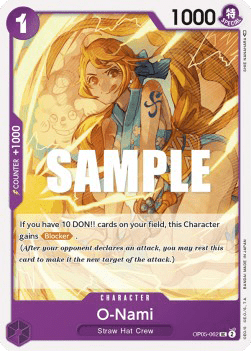 (062) One Piece TCG OP05: Awakening of the New Era Single: O-Nami (OP05-062)  Uncommon