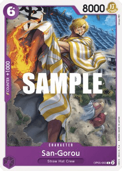 (065) One Piece TCG OP05: Awakening of the New Era Single: San-Gorou (OP05-065)  Common