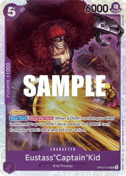 (074) One Piece TCG OP05: Awakening of the New Era Single: EustassCaptainKid (OP05-074) (V.1)  Super Rare