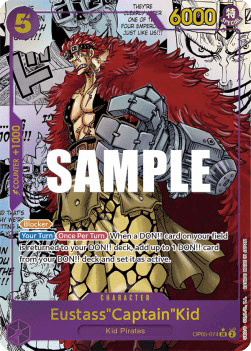 (074) One Piece TCG OP05: Awakening of the New Era Single: EustassCaptainKid (OP05-074) (V.3)  Manga Rare