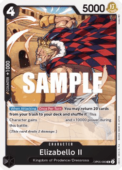 ( 080) One Piece TCG OP05: Awakening of the New Era Single: Elizabello II (OP05-080)  Uncommon