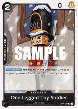 (081) One Piece TCG OP05: Awakening of the New Era Single: One-Legged Toy Soldier (OP05-081)  Uncommon