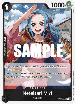 (086) One Piece TCG OP05: Awakening of the New Era Single: Nefeltari Vivi (OP05-086)  Rare