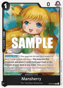 (088) One Piece TCG OP05: Awakening of the New Era Single: Mansherry (OP05-088) (V.1)  Rare