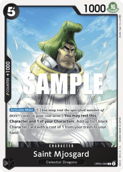 (089) One Piece TCG OP05: Awakening of the New Era Single: Saint Mjosgard (OP05-089)  Common