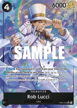 (093) One Piece TCG OP05: Awakening of the New Era Single: Rob Lucci (OP05-093) (V.2)  Alternate Art