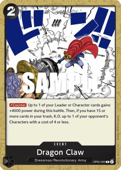 (095) One Piece TCG OP05: Awakening of the New Era Single: Dragon Claw (OP05-095)  Common