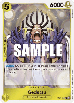 (102) One Piece TCG OP05: Awakening of the New Era Single: Gedatsu (OP05-102) (V.1)  Rare