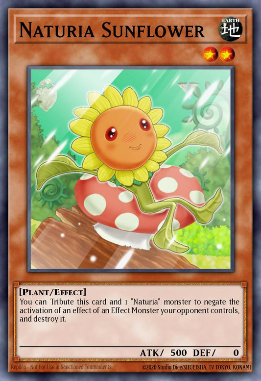 (102) YuGiOh TCG HAC1: Hidden Arsenal: Chapter 1 Single: Naturia Sunflower (V.1 - Common)  Common