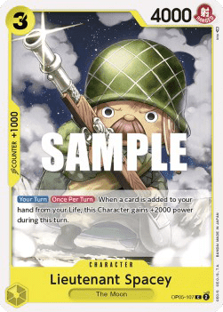 (107) One Piece TCG OP05: Awakening of the New Era Single: Lieutenant Spacey (OP05-107)  Common
