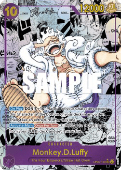 (119) One Piece TCG OP05: Awakening of the New Era Single: Monkey.D.Luffy (OP05-119) (V.3)  Manga Rare