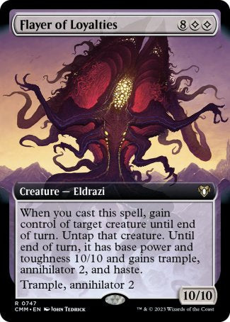 (747) Magic The Gathering Commander Masters: Extras Single: Flayer of Loyalties (V.2)  Rare