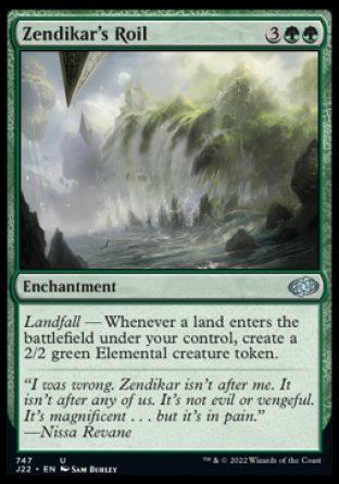 (747) Magic The Gathering Jumpstart 2022 Single: Zendikar's Roil  Uncommon