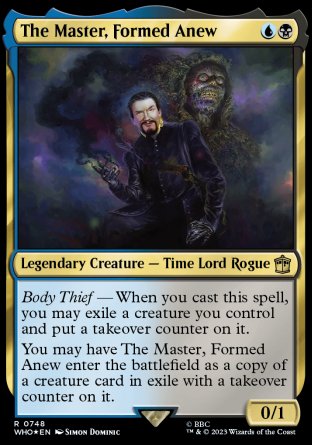 (748) Magic The Gathering Universes Beyond: Doctor Who: Extras Single: The Master, Formed Anew (V.3)  Rare