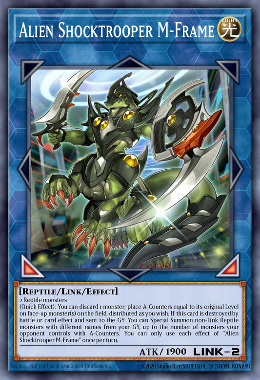 (003) YuGiOh TCG DUOV: Duel Overload Single: Alien Shocktrooper M-Frame  Ultra Rare