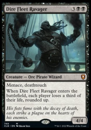 (749) Magic The Gathering Commander Legends: Battle for Baldur's Gate: Extras Single: Dire Fleet Ravager  Mythic