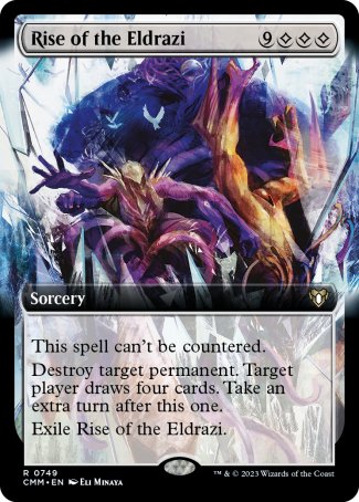 (749) Magic The Gathering Commander Masters: Extras Single: Rise of the Eldrazi (V.2) Holo Rare