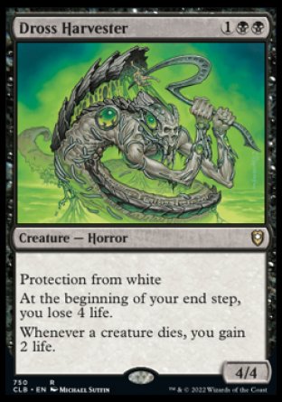 (750) Magic The Gathering Commander Legends: Battle for Baldur's Gate: Extras Single: Dross Harvester  Rare