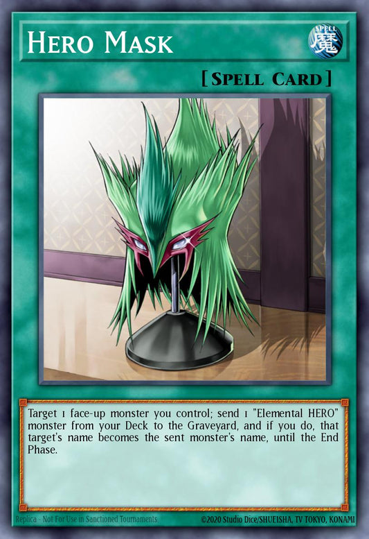 (045) YuGiOh TCG LODT: Light of Destruction Single: Hero Mask (V.2 - Common)  Common