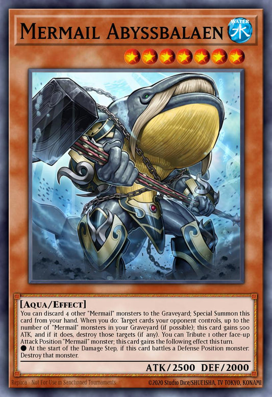 (055) YuGiOh TCG MP14: 2014 Mega-Tins Mega-Pack Single: Mermail Abyssbalaen  Ultra Rare