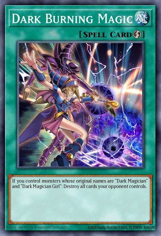(246) YuGiOh TCG RA04: Quarter Century Stampede Single: Dark Burning Magic (V.1 - Platinum Secret Rare)  Platinum Secret Rare