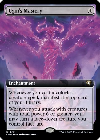 (751) Magic The Gathering Commander Masters: Extras Single: Ugin's Mastery (V.2)  Rare