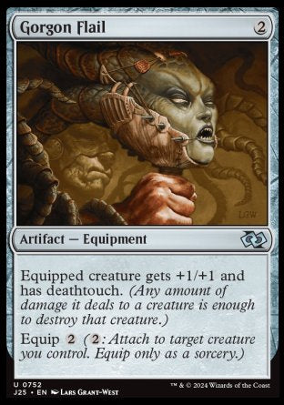 (752) Magic The Gathering Foundations Jumpstart Single: Gorgon Flail  Uncommon
