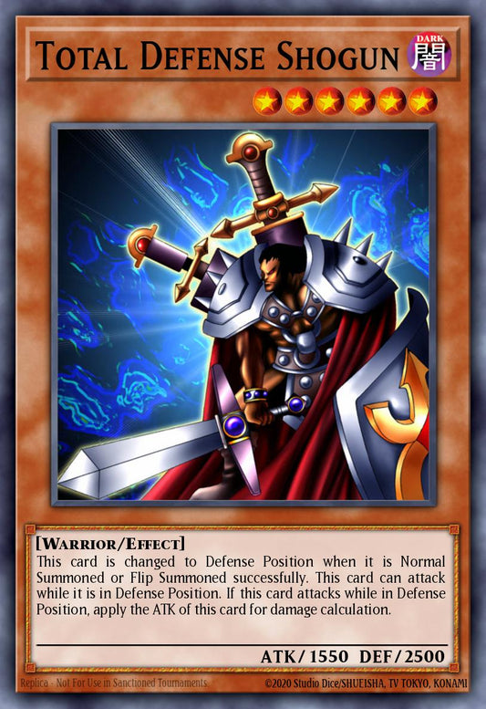 (110) YuGiOh TCG DB2: Dark Beginning 2 Single: Total Defense Shogun  Super Rare