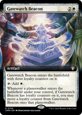 (754) Magic The Gathering Commander Masters: Extras Single: Gatewatch Beacon (V.2) Holo Rare