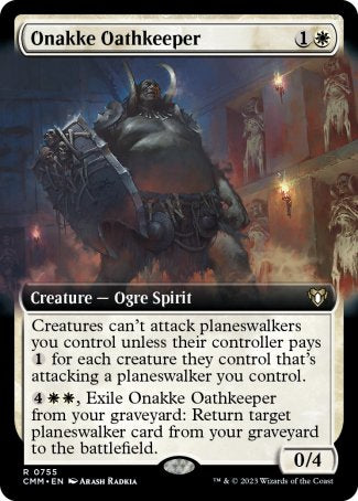 (755) Magic The Gathering Commander Masters: Extras Single: Onakke Oathkeeper (V.2) Holo Rare