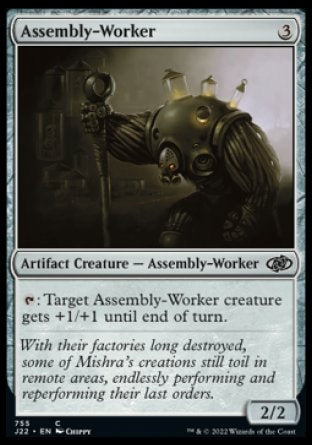 (755) Magic The Gathering Jumpstart 2022 Single: Assembly-Worker  Common