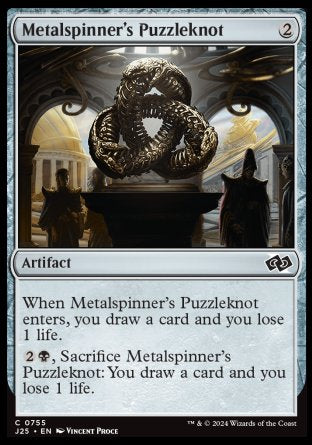 (755) Magic The Gathering Foundations Jumpstart Single: Metalspinner's Puzzleknot  Common