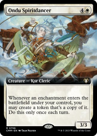 (756) Magic The Gathering Commander Masters: Extras Single: Ondu Spiritdancer (V.2) Holo Rare