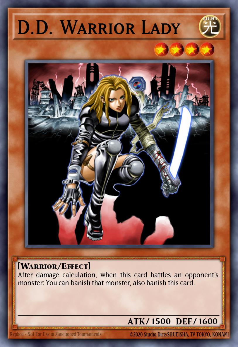 (EN027) YuGiOh TCG DCR: Dark Crisis Single: D.D. Warrior Lady (V.2 - Super Rare)  Super Rare