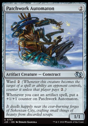 (757) Magic The Gathering Foundations Jumpstart Single: Patchwork Automaton  Uncommon