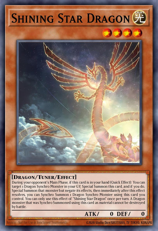 (002) YuGiOh TCG BLTR: Battles of Legend: Terminal Revenge Single: Shining Star Dragon (V.1 - Secret Rare)  Secret Rare