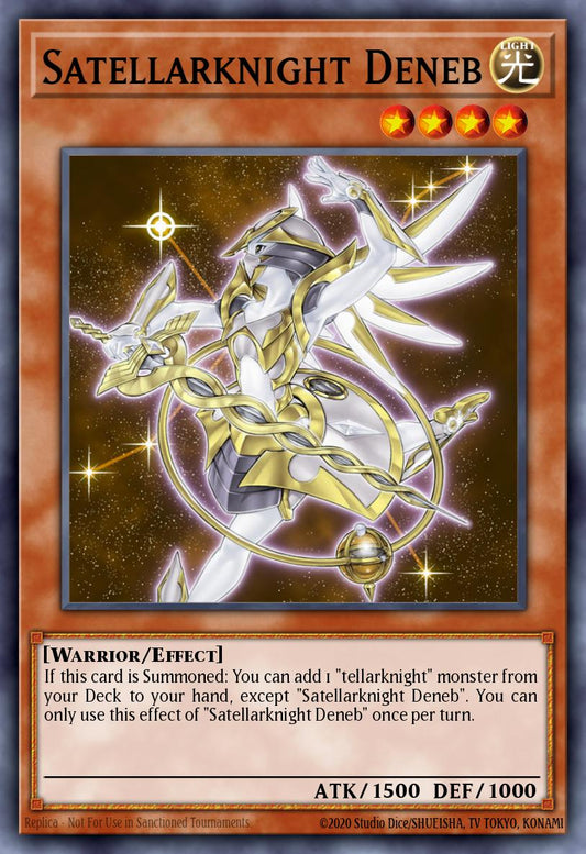 (227) YuGiOh TCG RA04: Quarter Century Stampede Single: Satellarknight Deneb (V.1 - Platinum Secret Rare)  Platinum Secret Rare