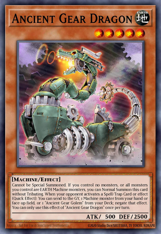 (048) YuGiOh TCG BLTR: Battles of Legend: Terminal Revenge Single: Ancient Gear Dragon  Secret Rare