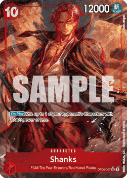 (007) One Piece TCG OP06: Wings of the Captain Single: Shanks (OP06-007) (V.2)  Alternate Art