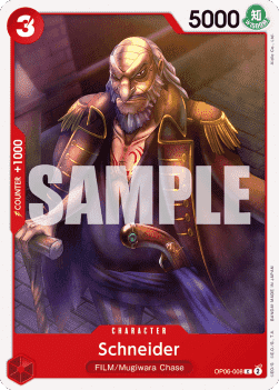 (008) One Piece TCG OP06: Wings of the Captain Single: Schneider (OP06-008)  Common