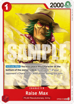 (016) One Piece TCG OP06: Wings of the Captain Single: Raise Max (OP06-016)  Uncommon