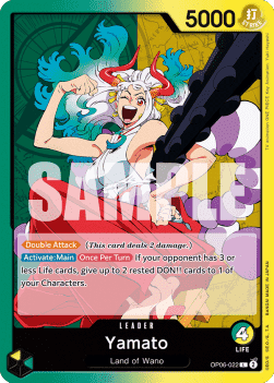 (022) One Piece TCG OP06: Wings of the Captain Single: Yamato (OP06-022) (V.1)  Leader